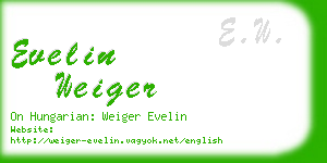 evelin weiger business card